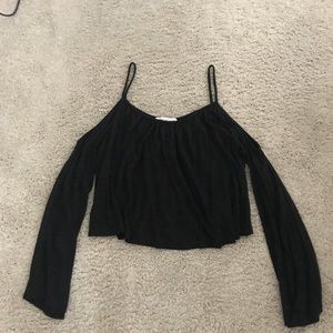 H&M Off The Shoulder Black Top